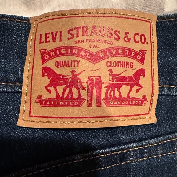 Women's Levi’s 726 Flare Dark Blue Jeans Size 16 - Picture 3 of 3